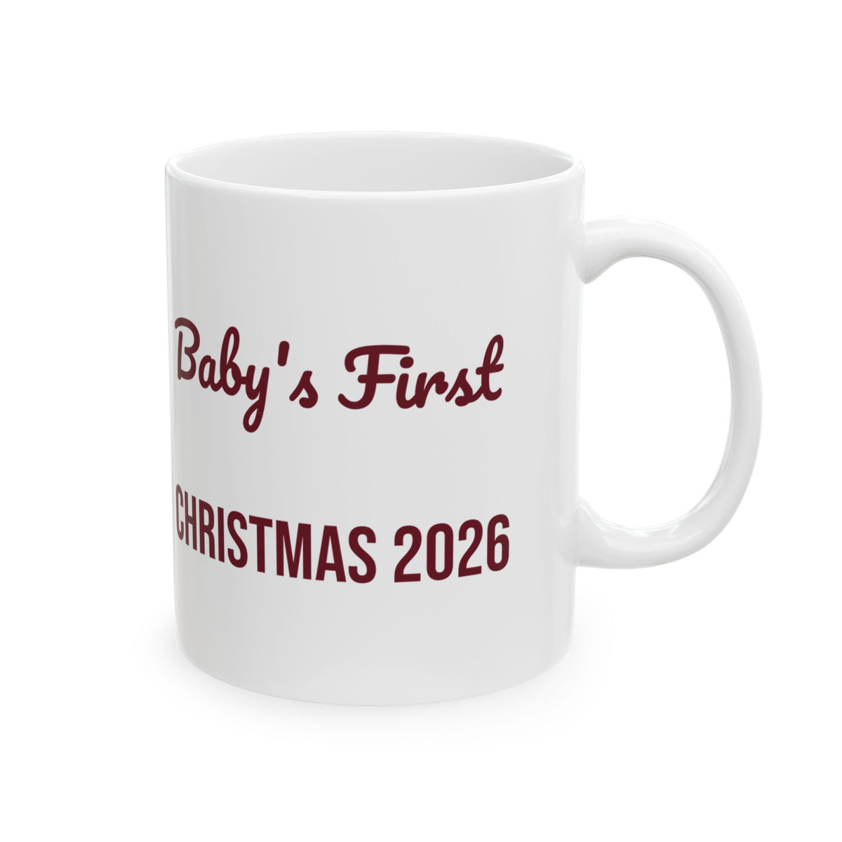 Baby's First Christmas 2026 Coffee Mug For New Parents