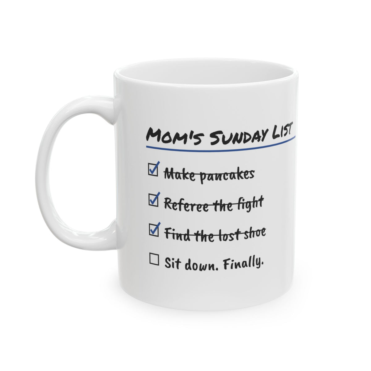 Funny Mom Checklist Coffee Mug Sunday List For Moms
