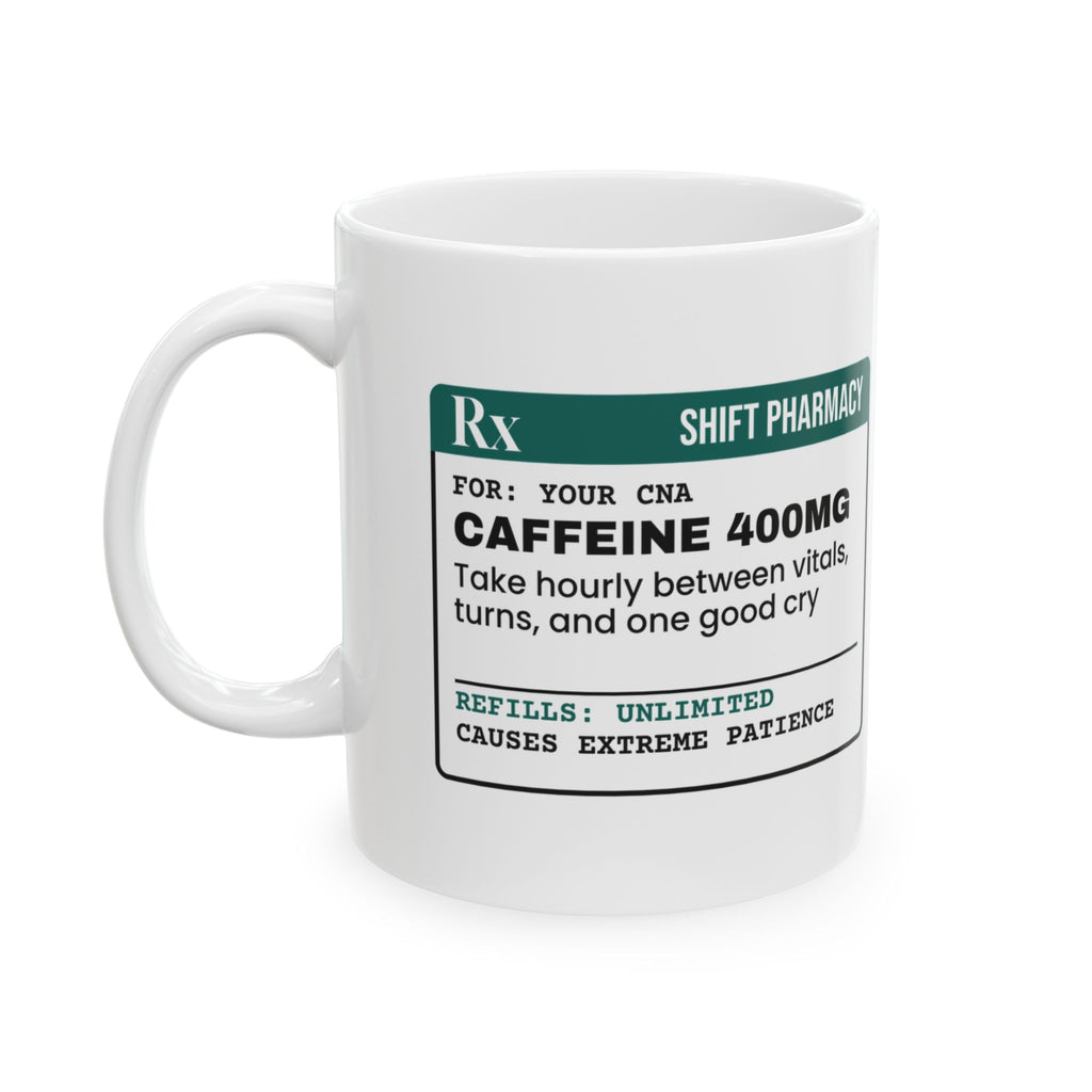 Caffeine Coffee Mug For CNA Caregiver Nurse