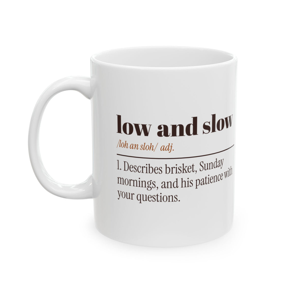 Funny BBQ Coffee Mug Low And Slow Dictionary For Pitmaster