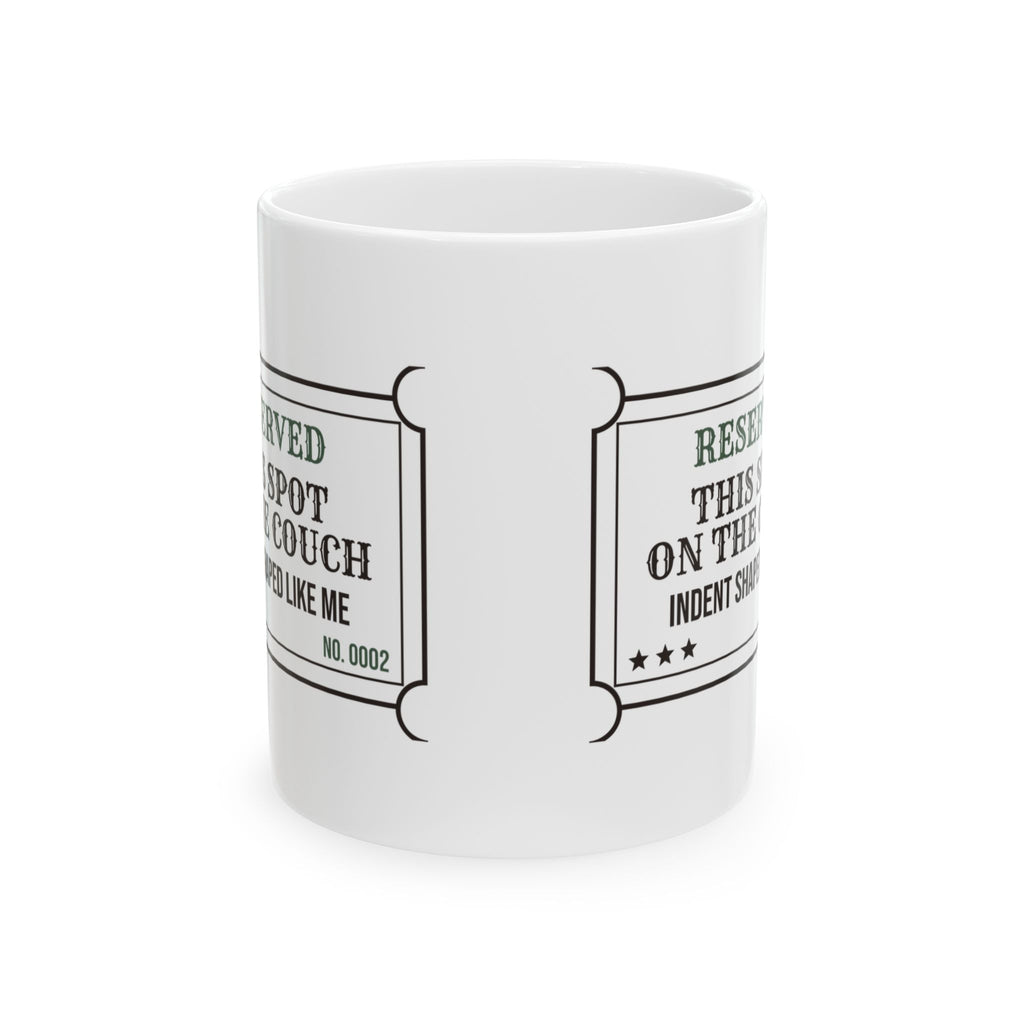 Homebody Coffee Mug Reserved Indent Shaped Like Me