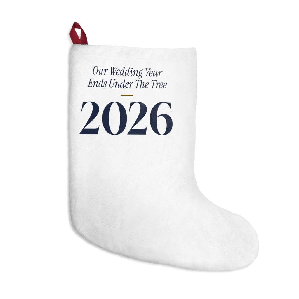 Christmas Stocking Our Wedding Year Ends Under The Tree 2026