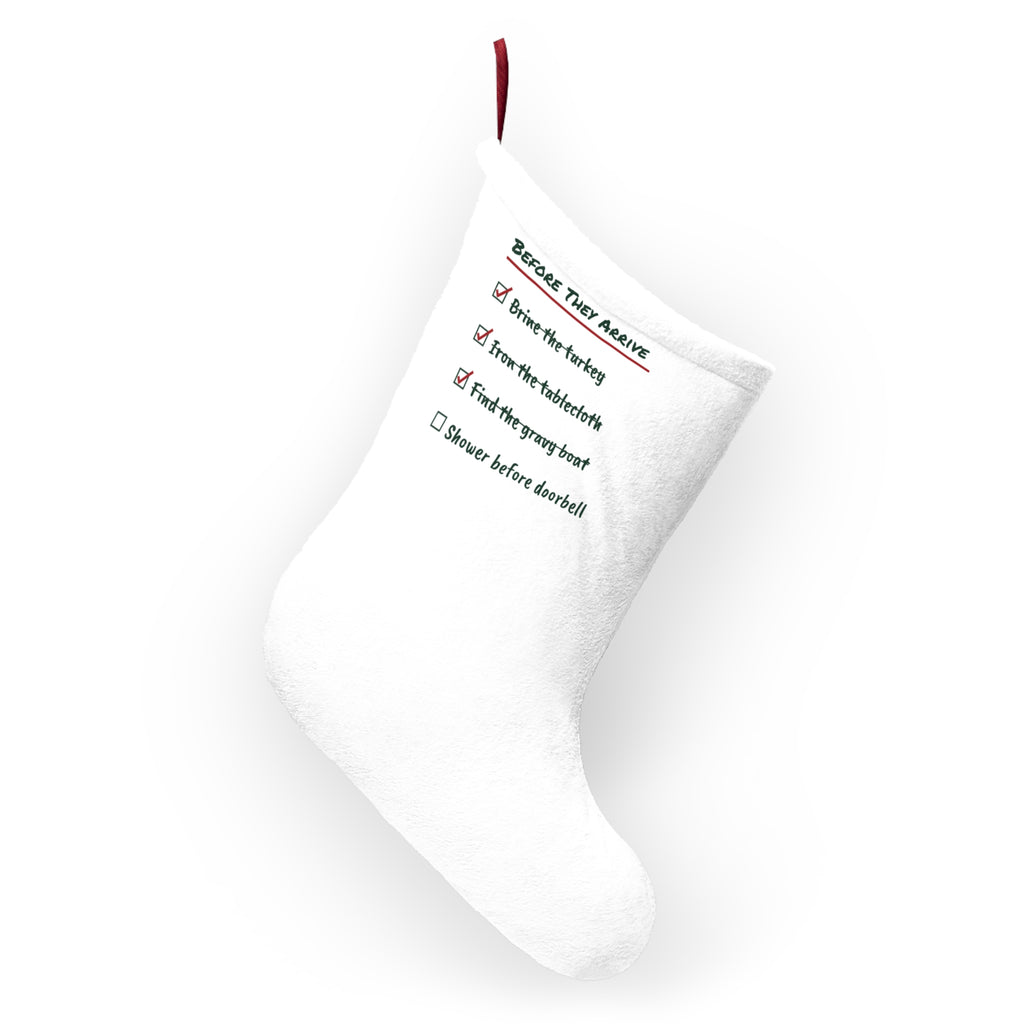Funny Christmas Stocking Before They Arrive Checklist For Hosts