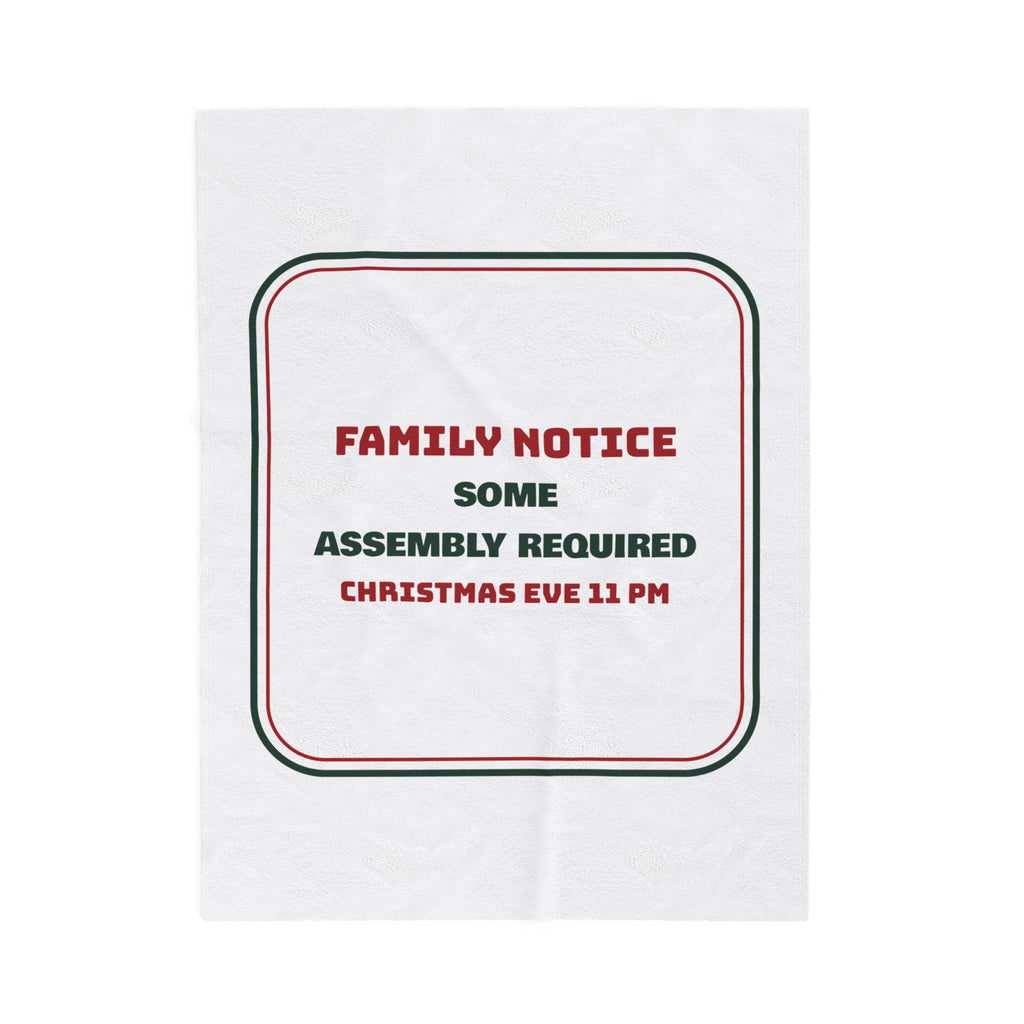 Funny Christmas Throw Blanket Some Assembly Required Christmas Eve 11 PM