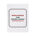 Funny Christmas Throw Blanket Some Assembly Required Christmas Eve 11 PM