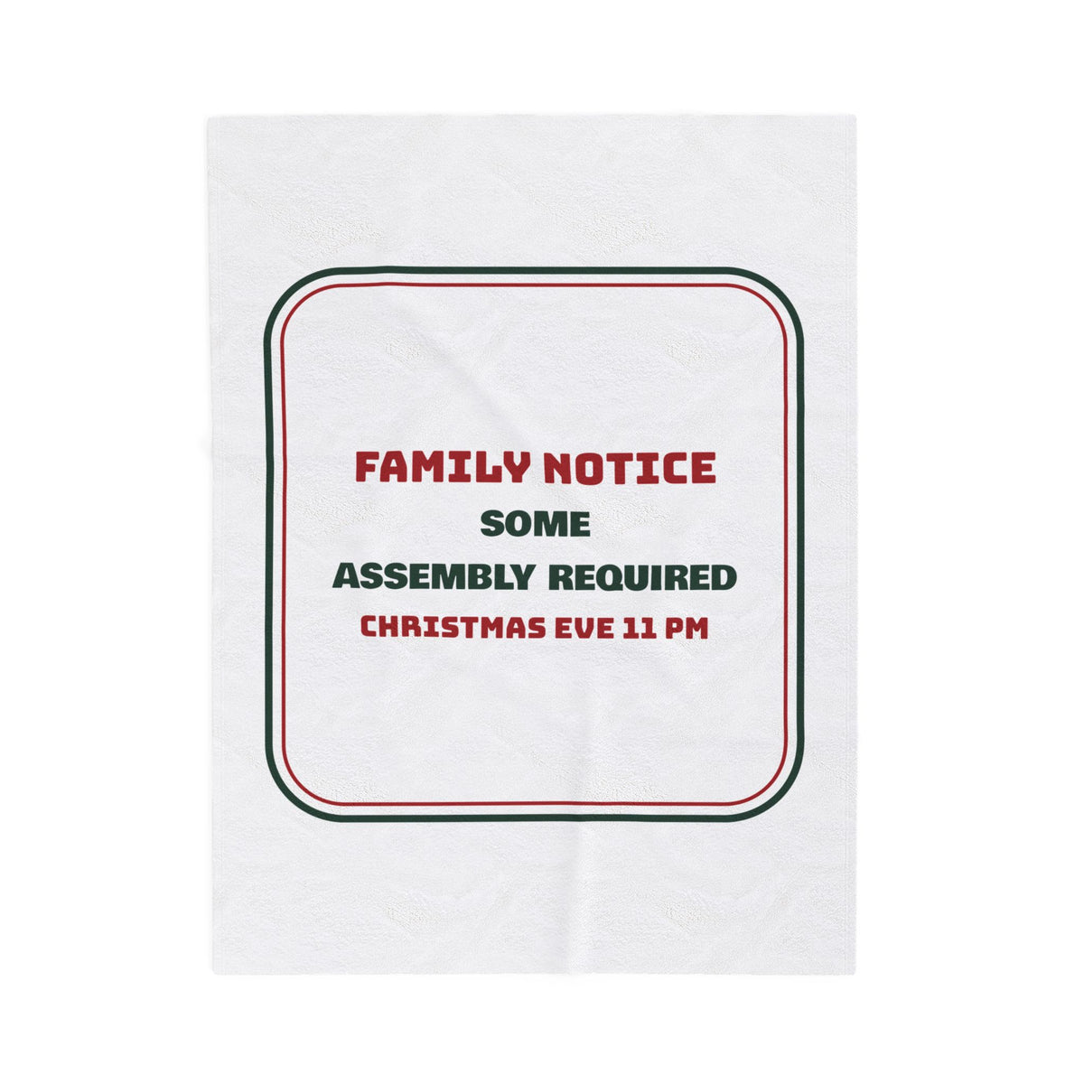 Funny Christmas Throw Blanket Some Assembly Required Christmas Eve 11 PM