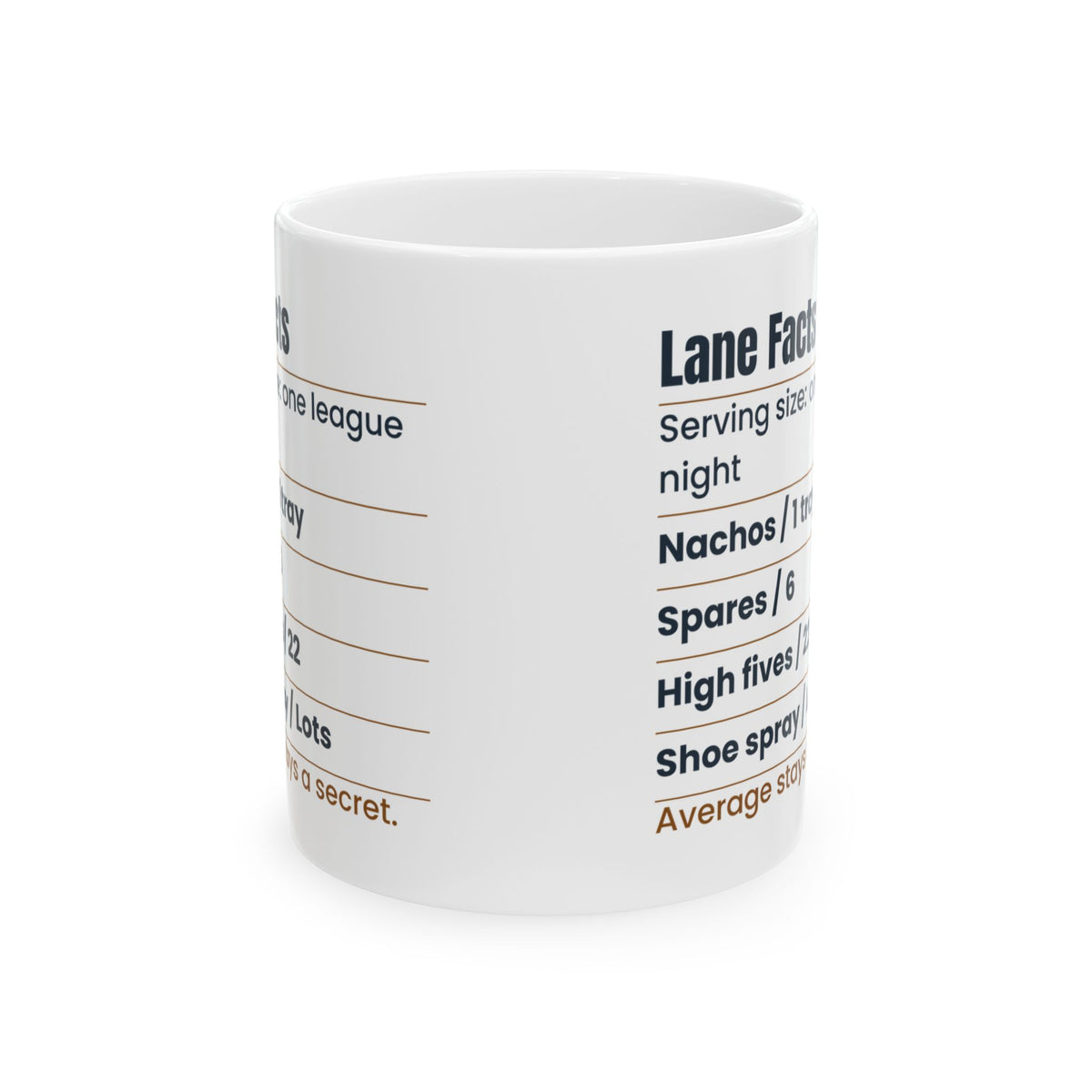 Funny Bowling Coffee Mug Lane Facts League Night For Bowlers