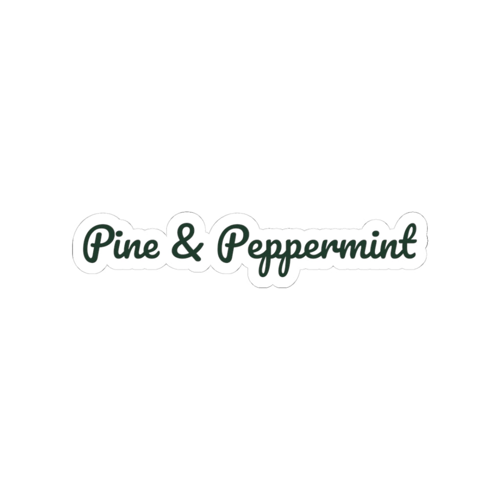 Christmas Sticker Pine And Peppermint Cozy Winter Mug