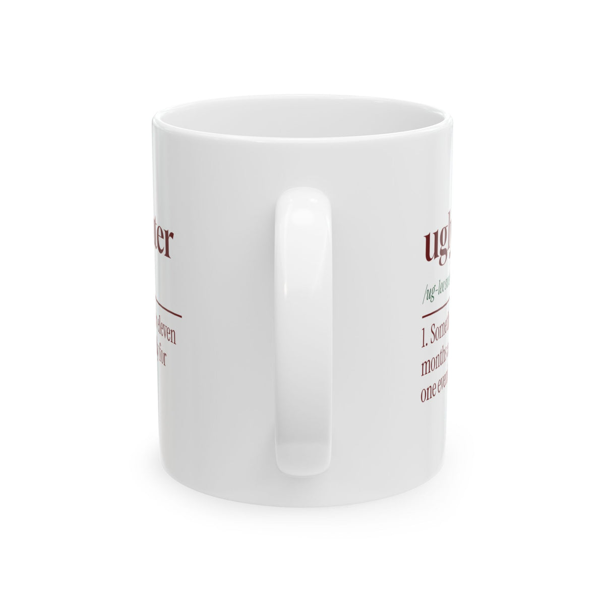 Funny Ugly Christmas Sweater Coffee Mug Dictionary Definition