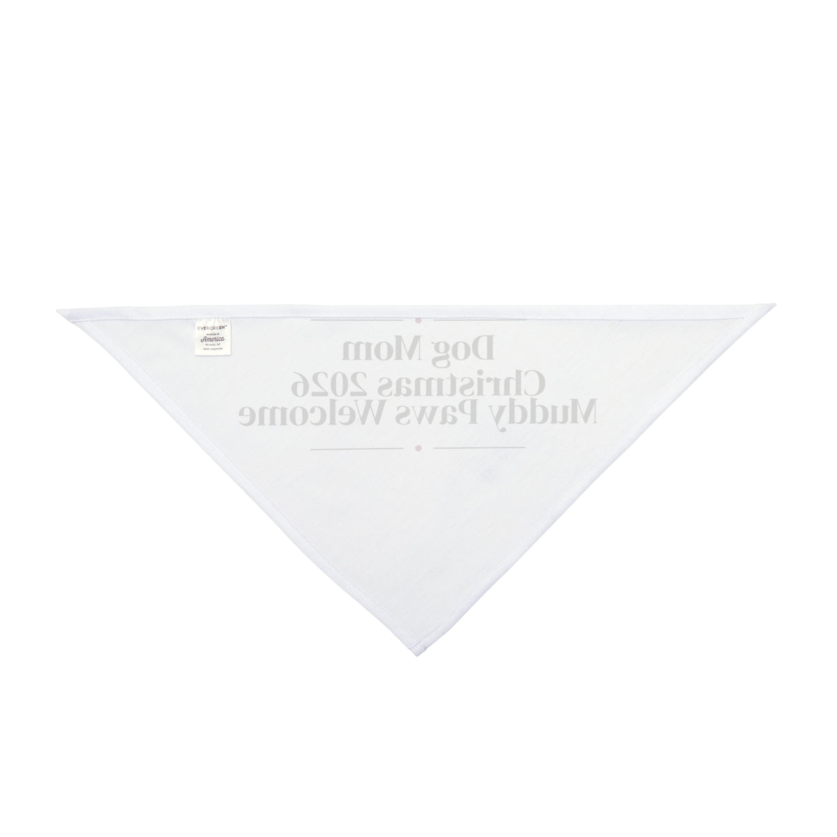 Dog Mom Christmas 2026 Dog Bandana Elegant Serif For Dog Lovers