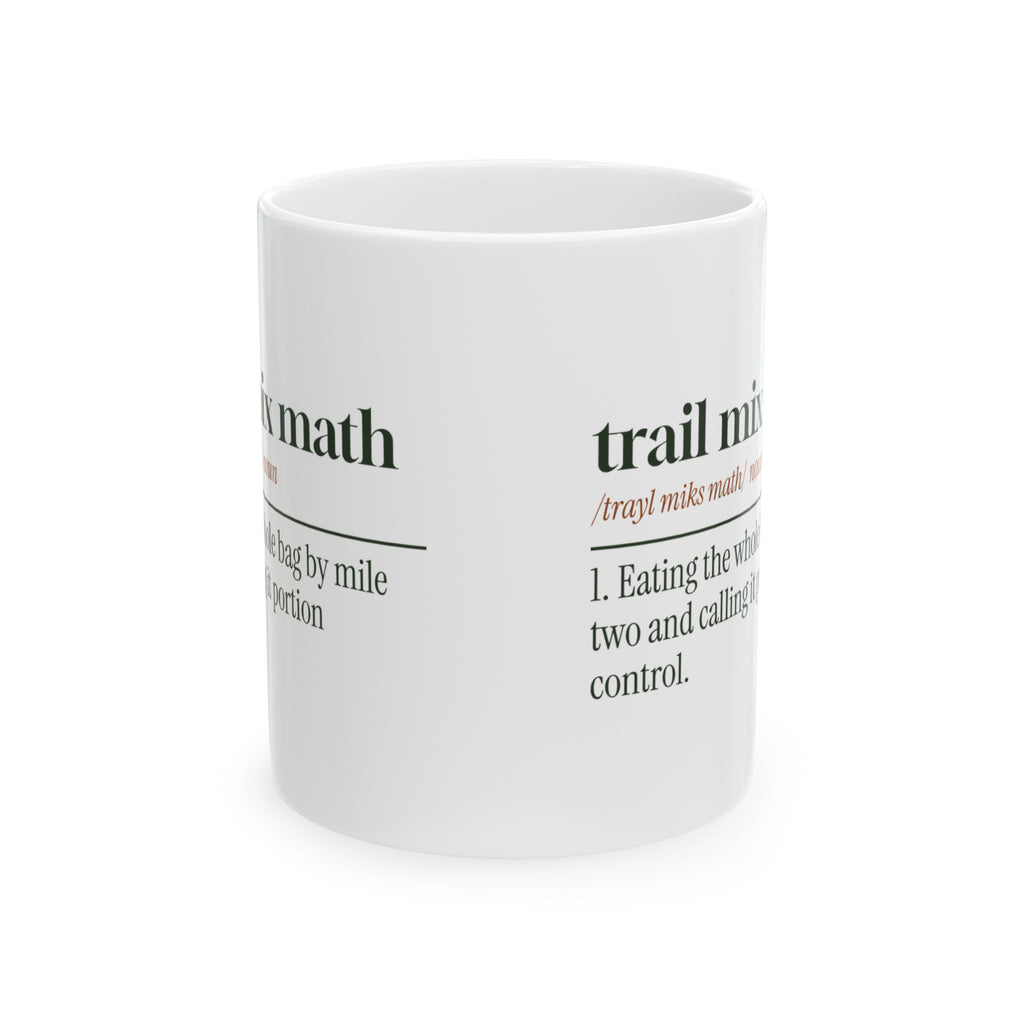 Trail Mix Math Coffee Mug For Hikers