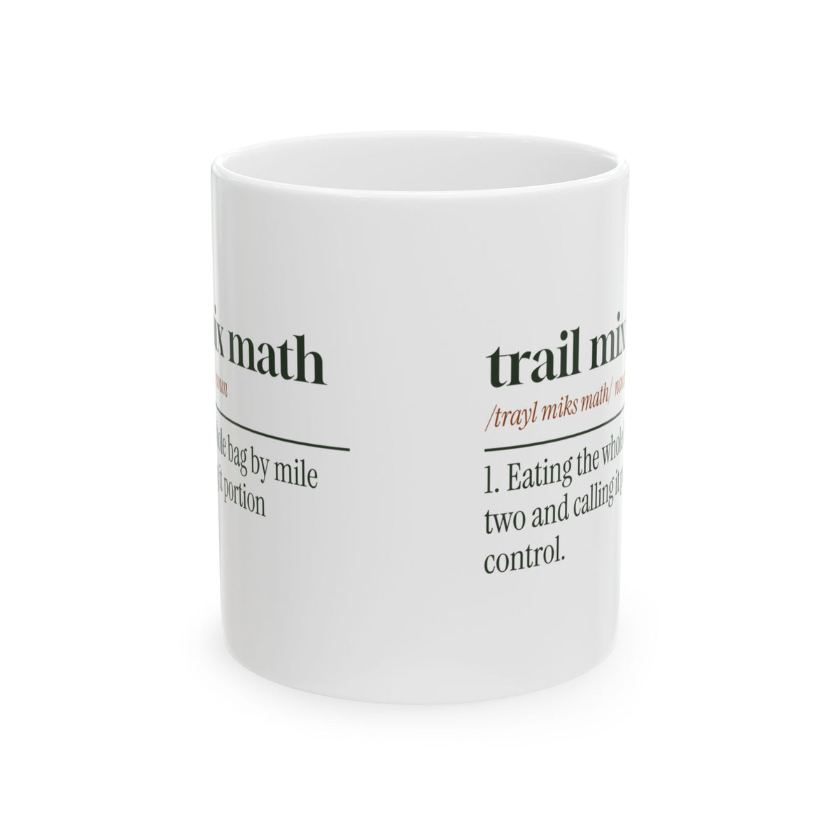 Trail Mix Math Coffee Mug For Hikers