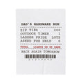Funny Christmas Throw Blanket Dad's Hardware Run Receipt For Dads