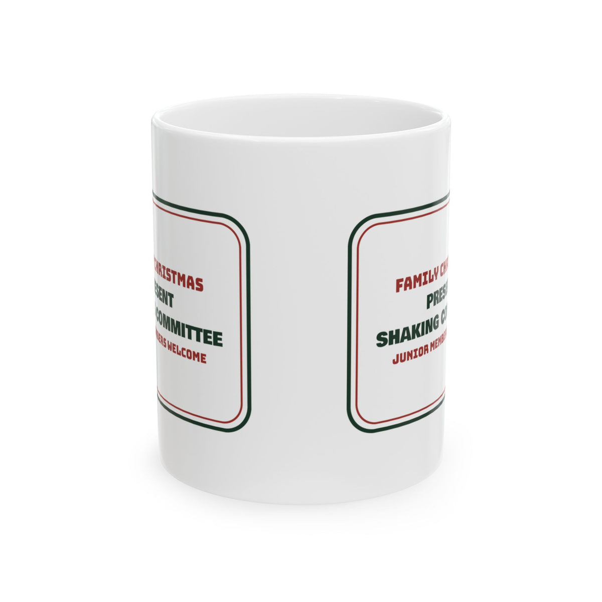 Funny Christmas Coffee Mug Present Shaking Committee For Family