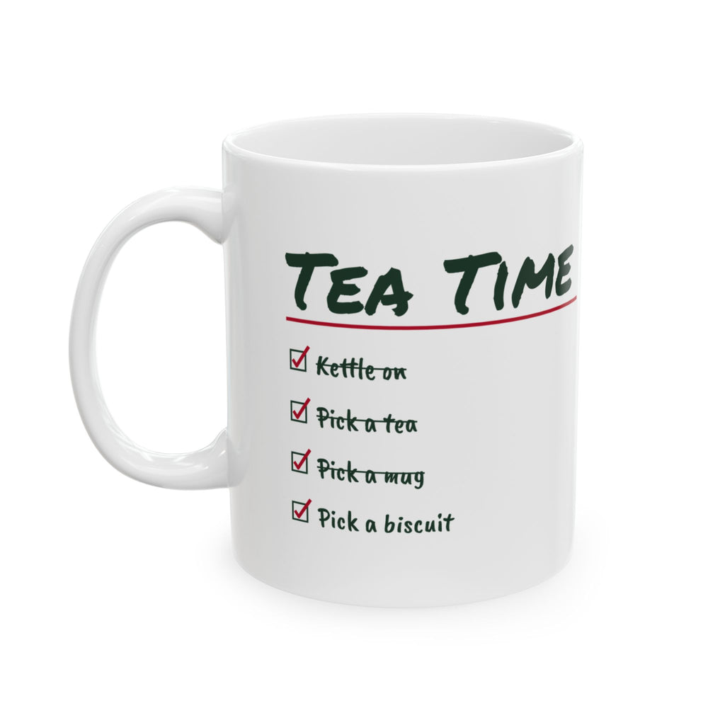 Tea Lover Mug Tea Time Checklist Pick A Tea Pick A Biscuit