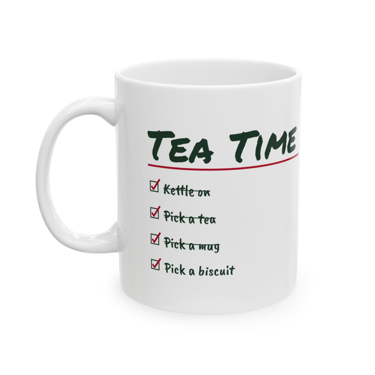Tea Lover Mug Tea Time Checklist Pick A Tea Pick A Biscuit