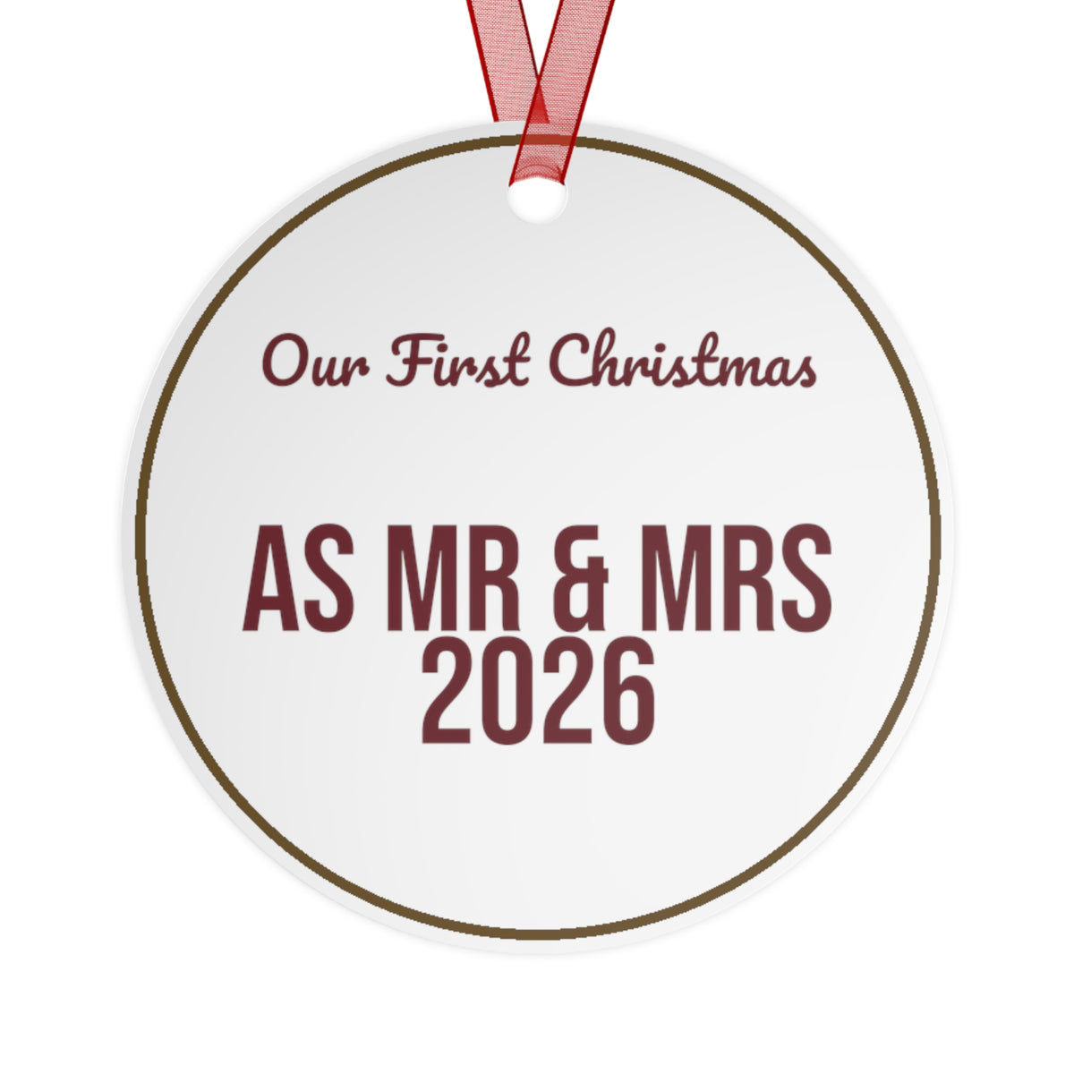 Christmas Ornament 2026 Our First Christmas As Mr And Mrs