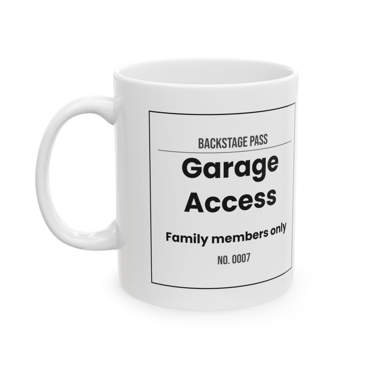 Funny Dad Coffee Mug Garage Backstage Pass For Dads