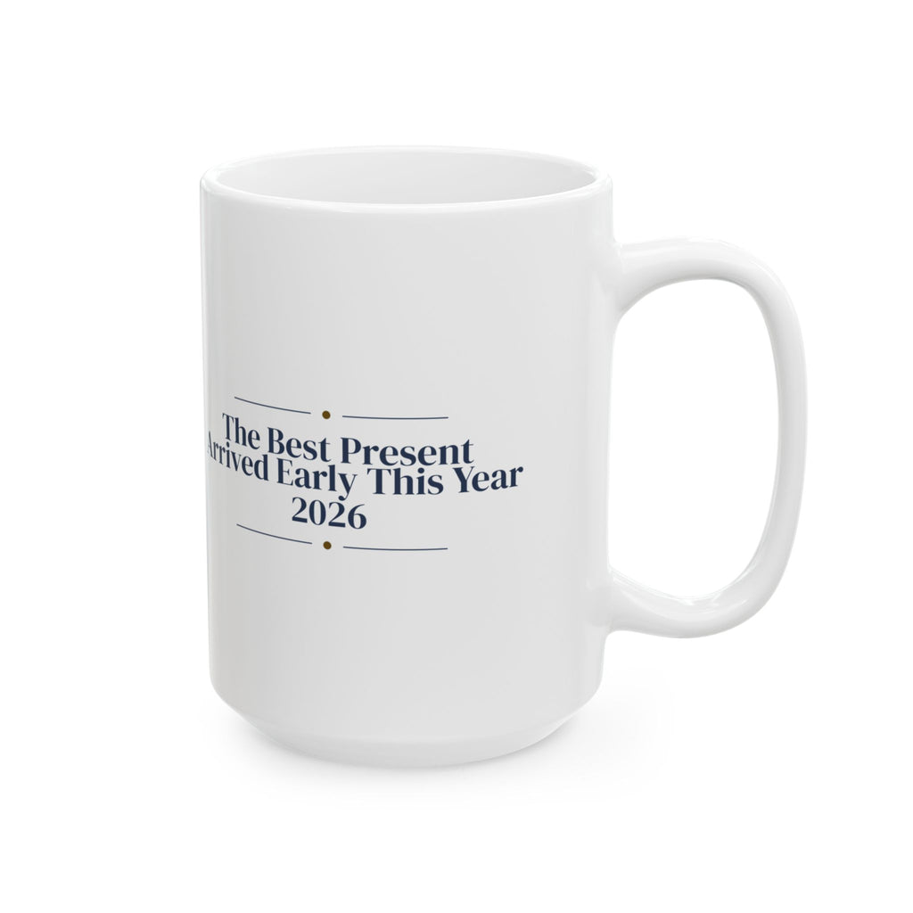 Baby's First Christmas Coffee Mug Our Present Arrived Early 2026 Keepsake