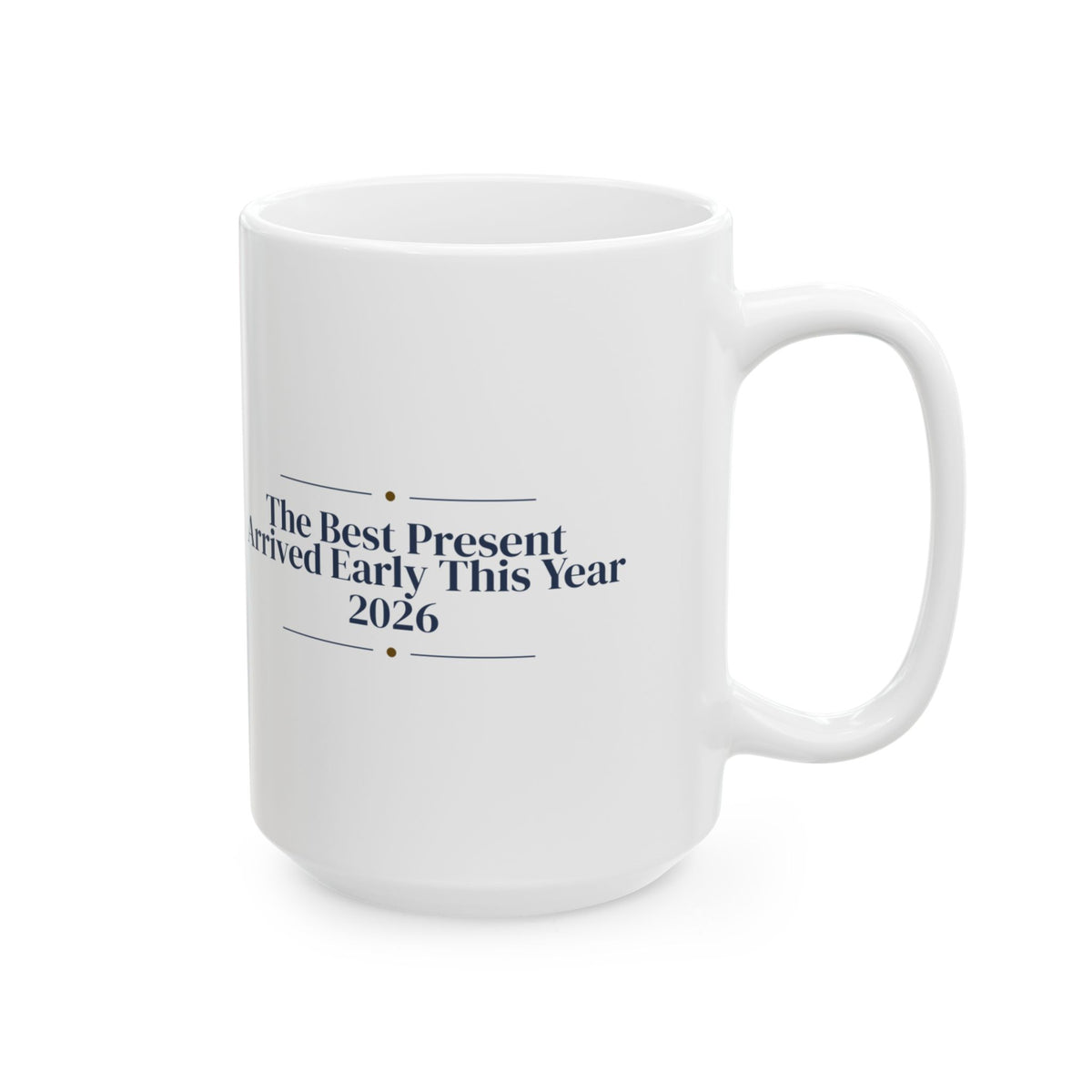 Baby's First Christmas Coffee Mug Our Present Arrived Early 2026 Keepsake