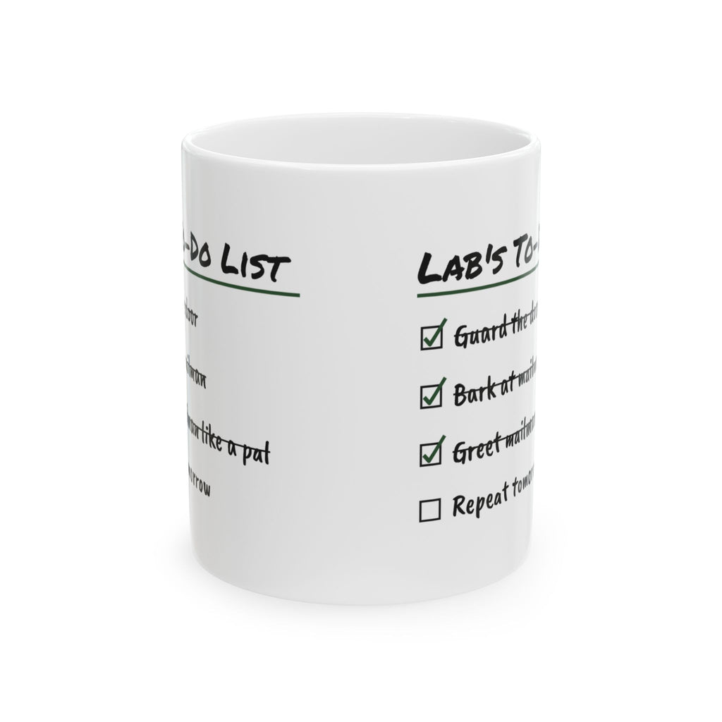 Lab's To-Do List Coffee Mug For Dog Lovers