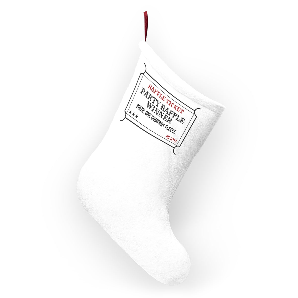 Funny Christmas Coworker Christmas Stocking Party Raffle Winner Company