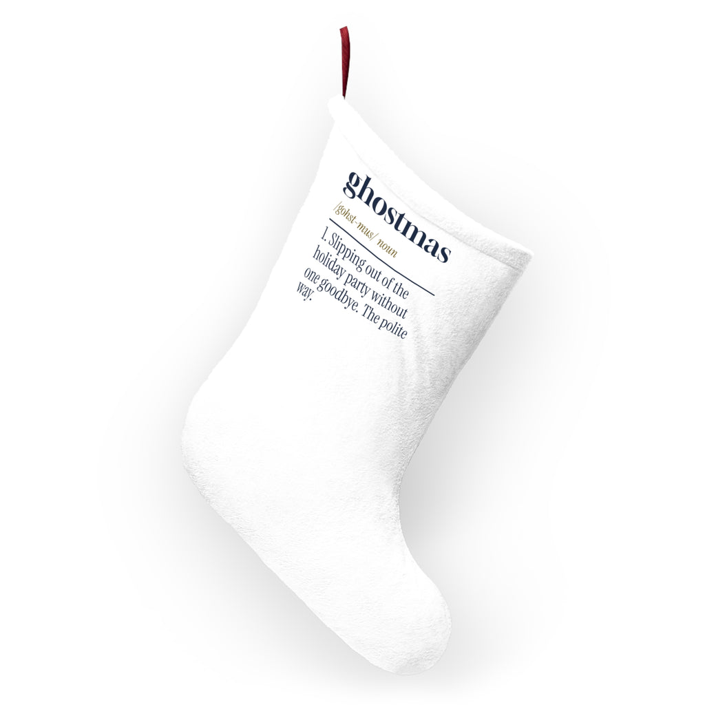 Funny Christmas Introvert Christmas Stocking Ghostmas Dictionary Definition