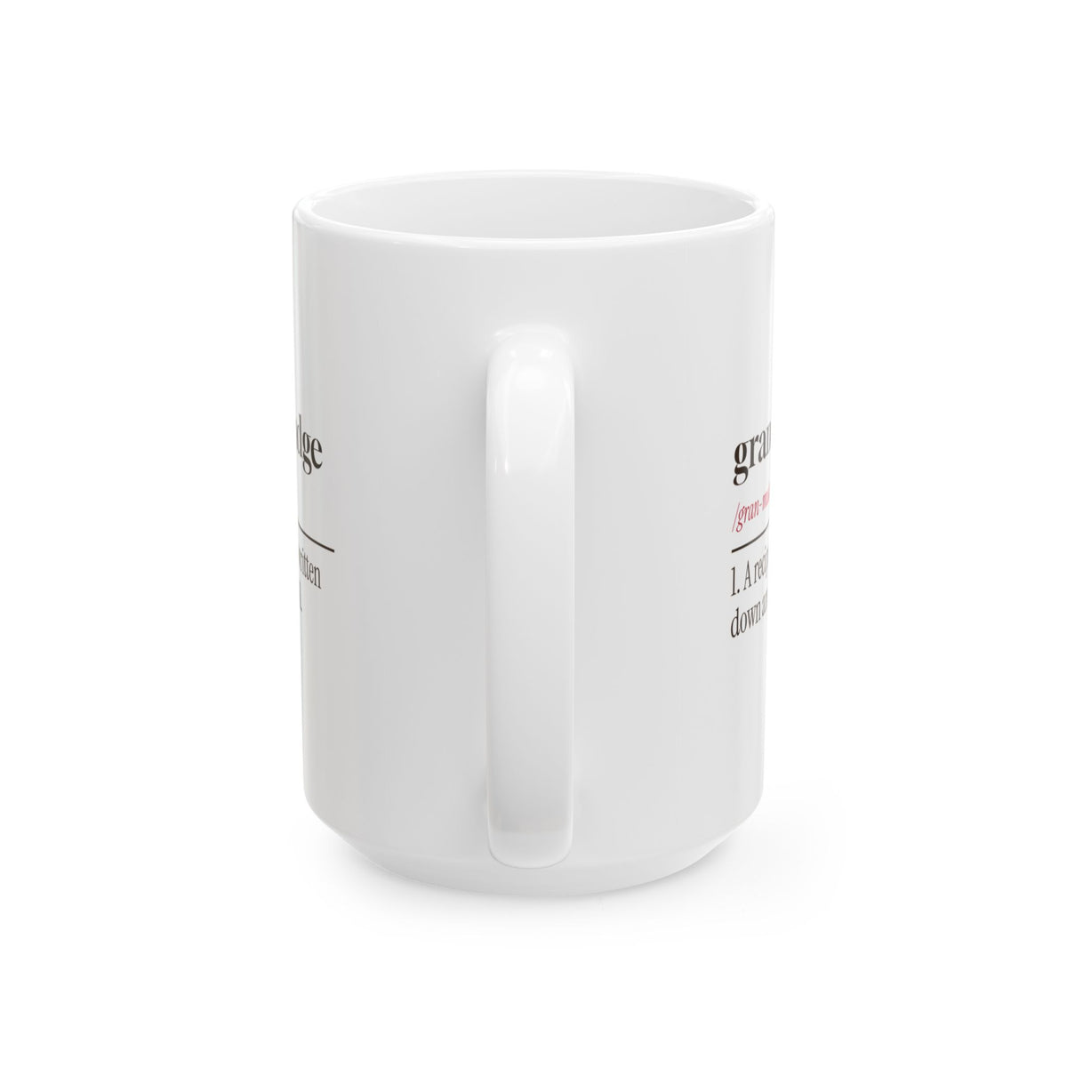 Funny Grandma Christmas Coffee Mug Grandma's Fudge Definition