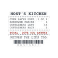 Funny Christmas Host Sticker Containers Lent Receipt For Hosts