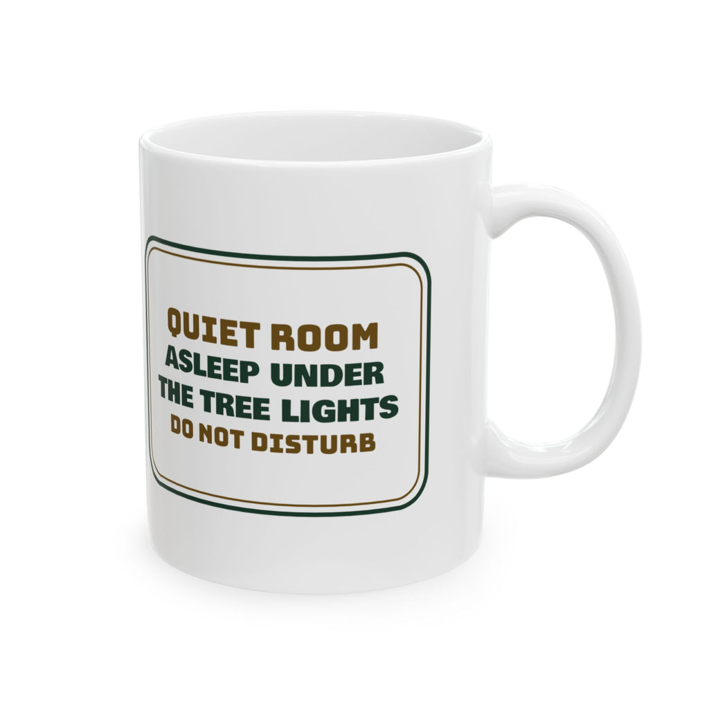 Introvert Christmas Coffee Mug Asleep Under The Tree Lights Do Not Disturb