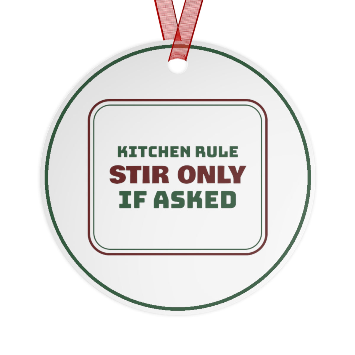 Funny Christmas Ornament Stir Only If Asked