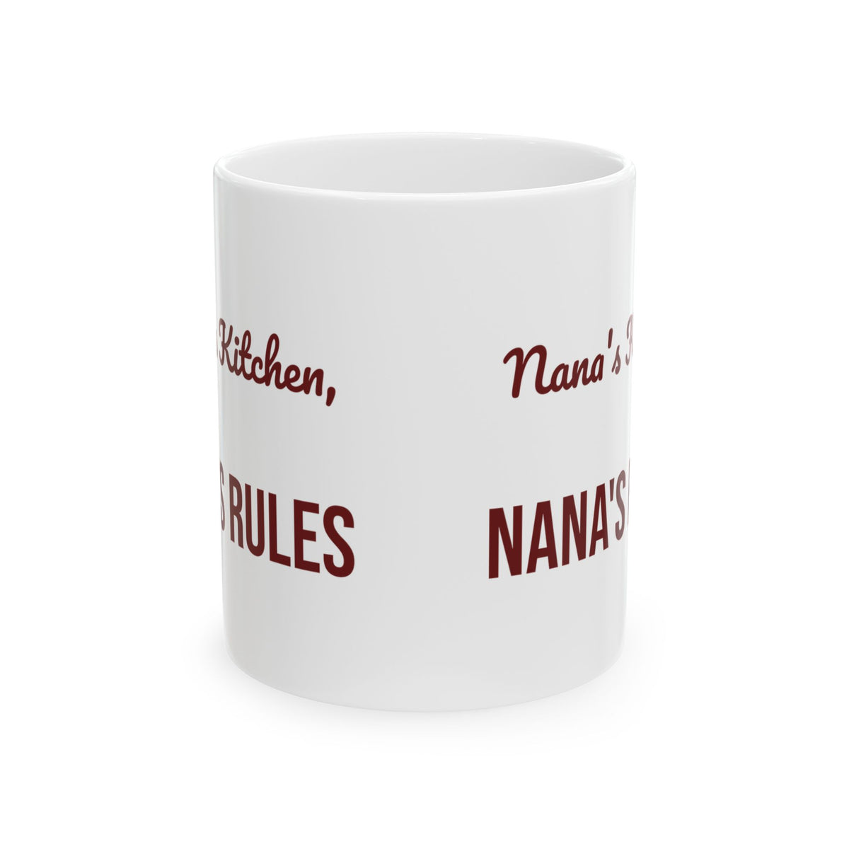 Christmas Coffee Mug Nana's Kitchen Nana's Rules For Grandma