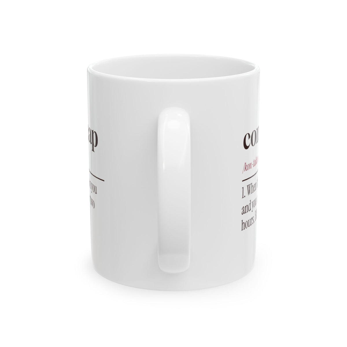 Funny New Mom Mug Contact Nap Dictionary Definition