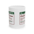 Funny White Elephant Coffee Mug Draw Number 12 Prescription Label