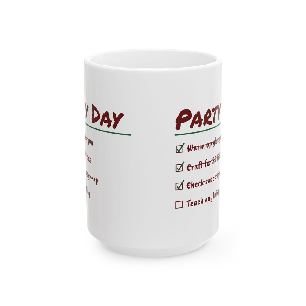 Funny Christmas Teacher Coffee Mug Craft For 26 Kids Party Day Checklist