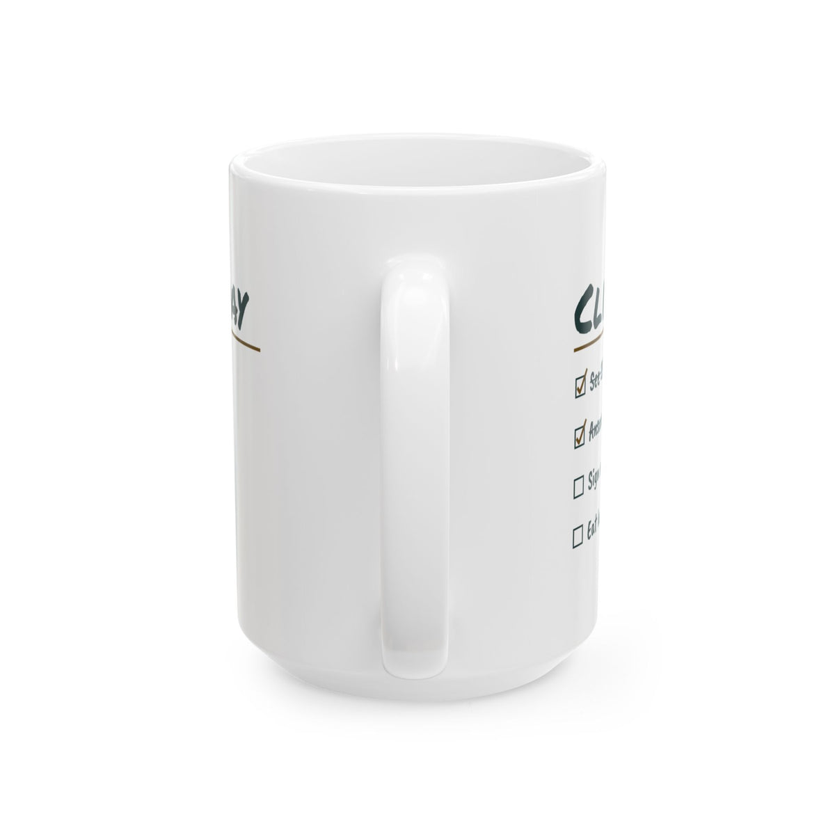 Funny Nurse Practitioner Coffee Mug Clinic Day Checklist For NPs