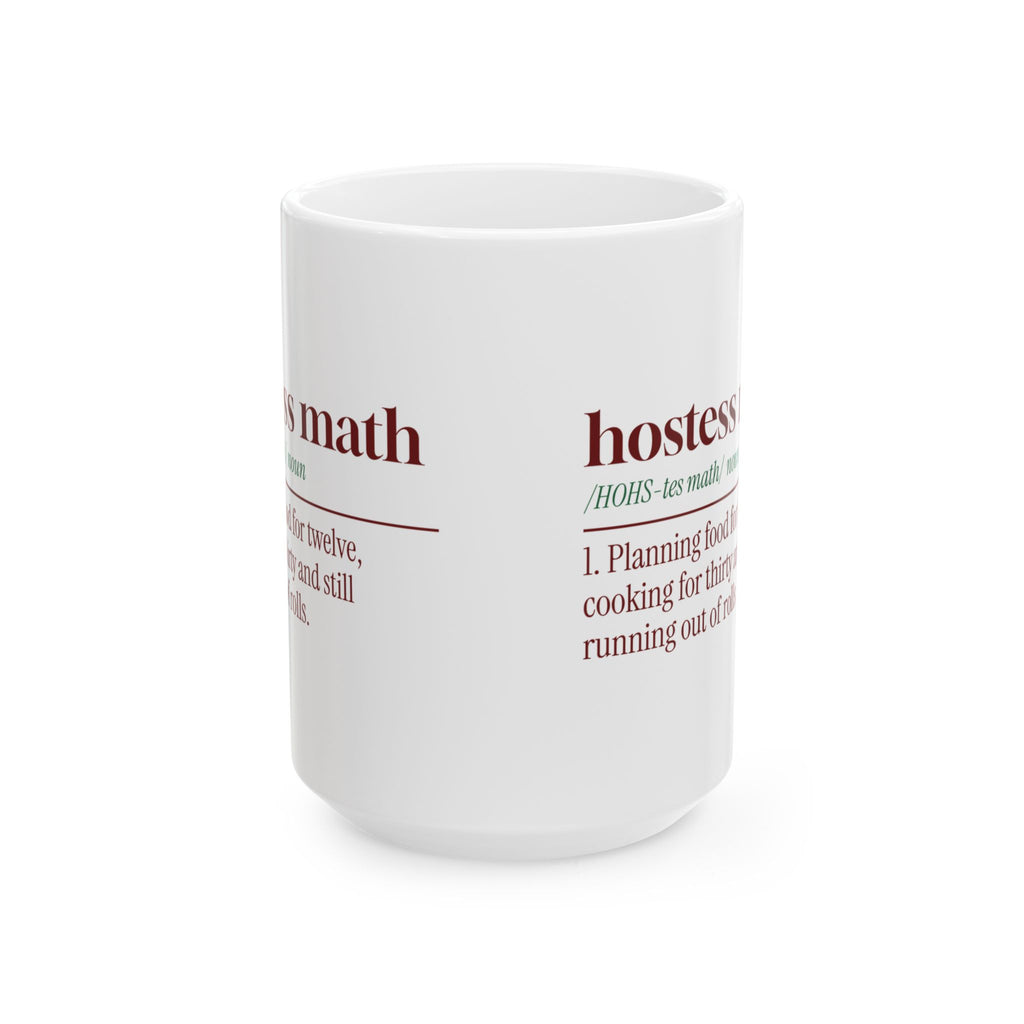 Funny Christmas Host Coffee Mug Hostess Math Dictionary Definition