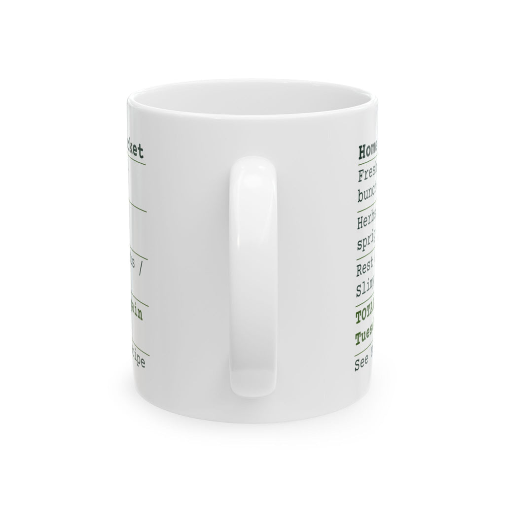 Funny Cooking Coffee Mug Rest Of The Herbs Receipt For Home Cooks