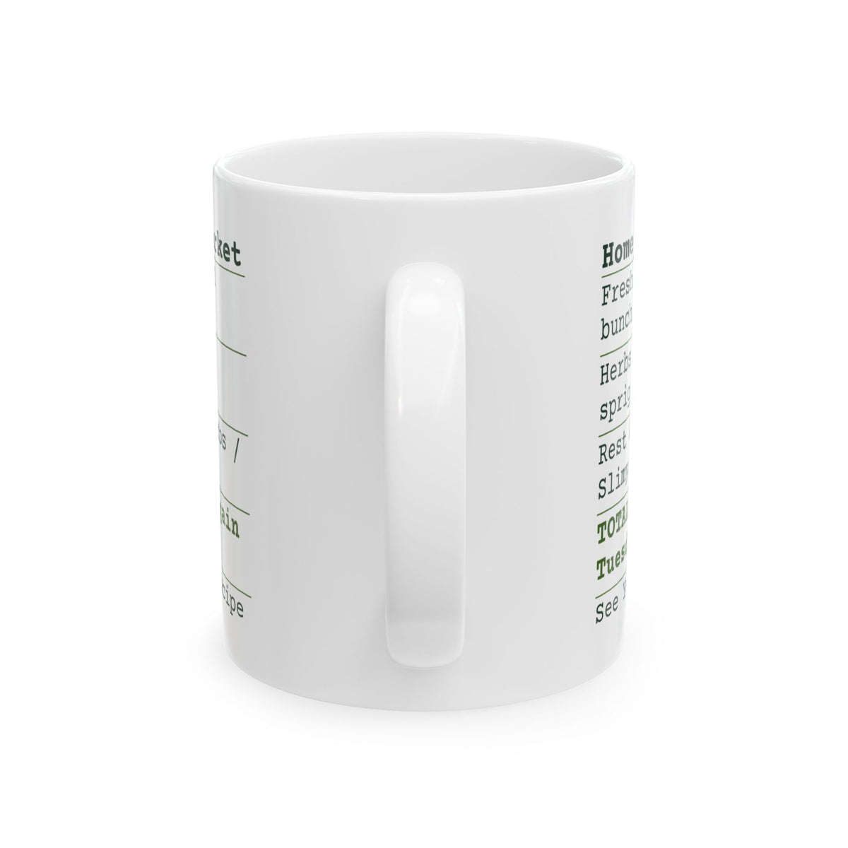 Funny Cooking Coffee Mug Rest Of The Herbs Receipt For Home Cooks