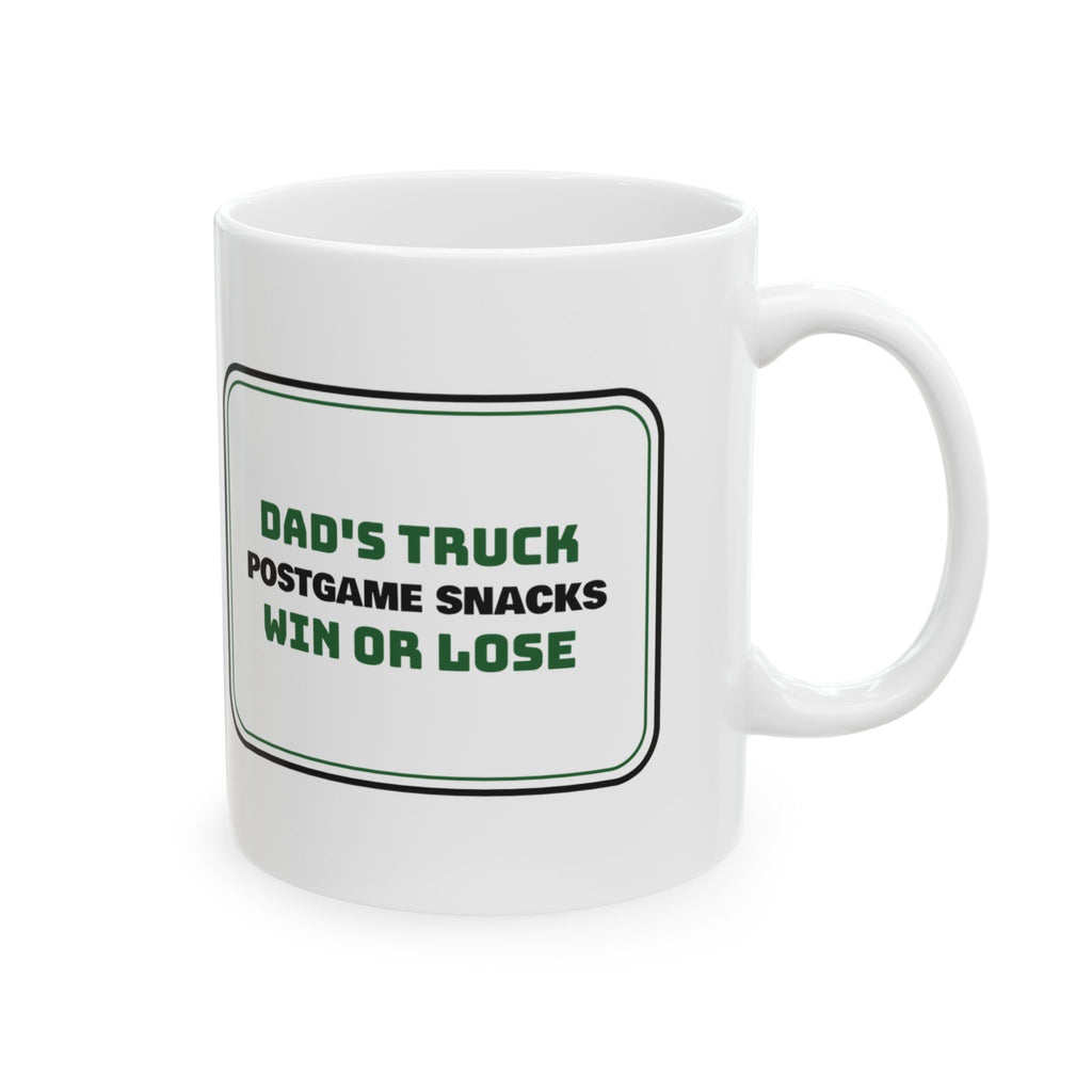 Football Dad Coffee Mug Postgame Snacks Win Or Lose