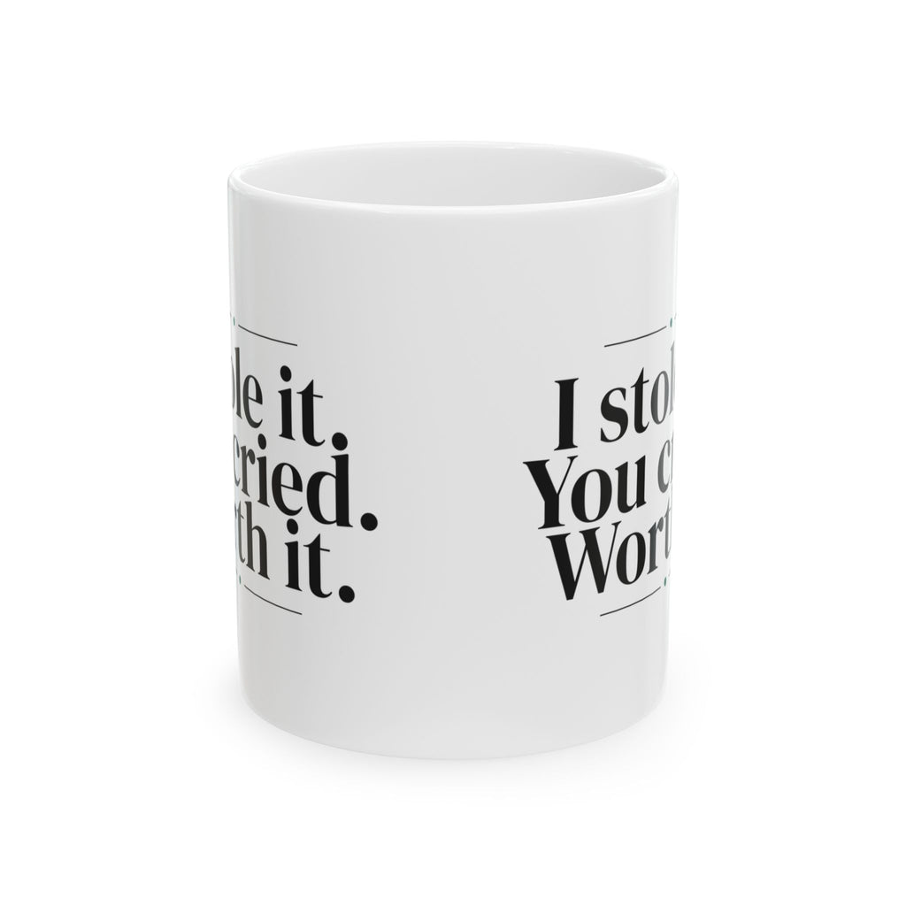 White Elephant Coffee Mug I Stole It You Cried