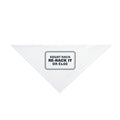 Funny Squat Rack Dog Bandana Re-Rack For Weightlifters