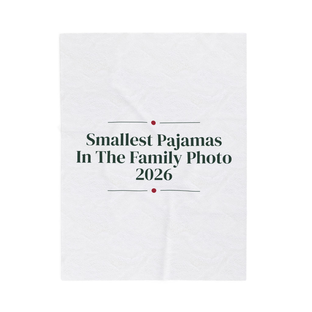 Baby's First Christmas 2026 Throw Blanket Smallest Pajamas For New Parents