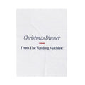 Funny Christmas Nurse Throw Blanket Christmas Dinner From The Vending