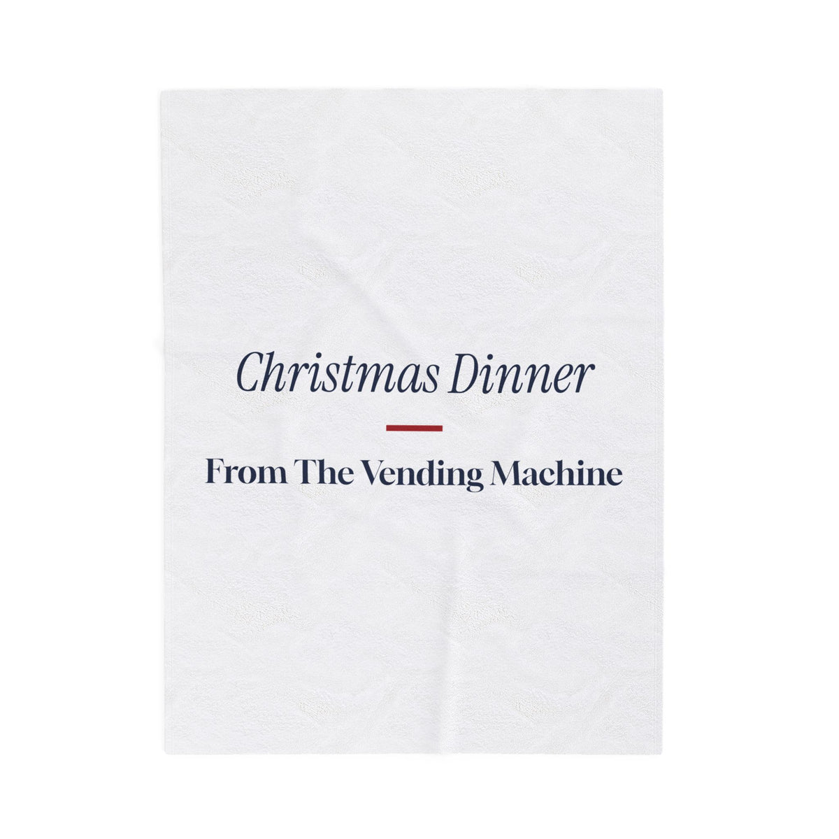 Funny Christmas Nurse Throw Blanket Christmas Dinner From The Vending