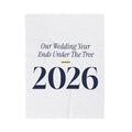 Christmas Throw Blanket Our Wedding Year Ends Under The Tree 2026