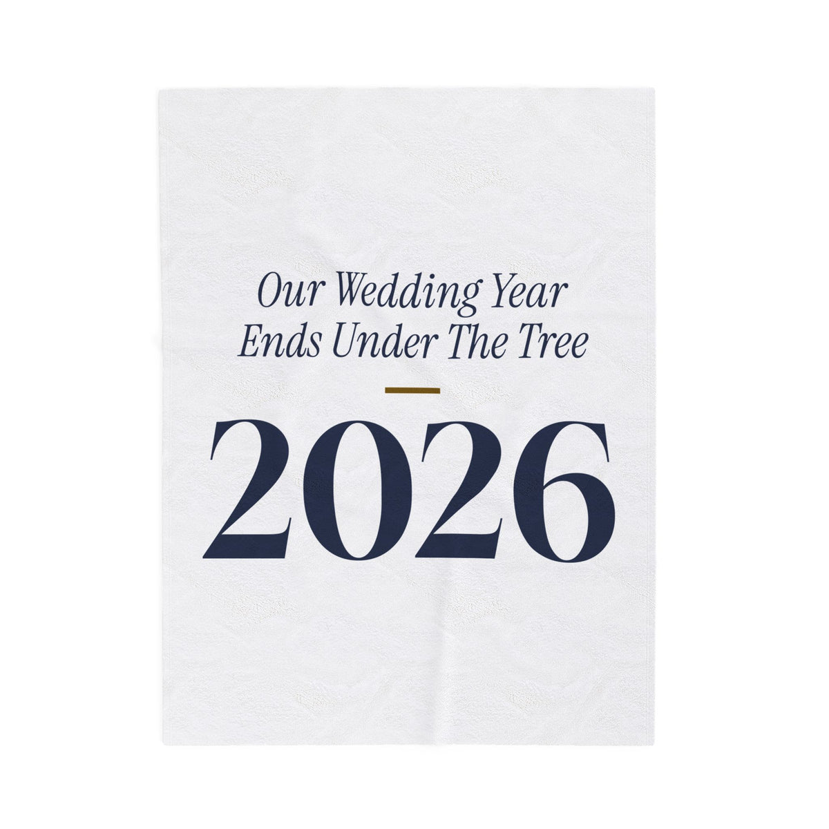 Christmas Throw Blanket Our Wedding Year Ends Under The Tree 2026