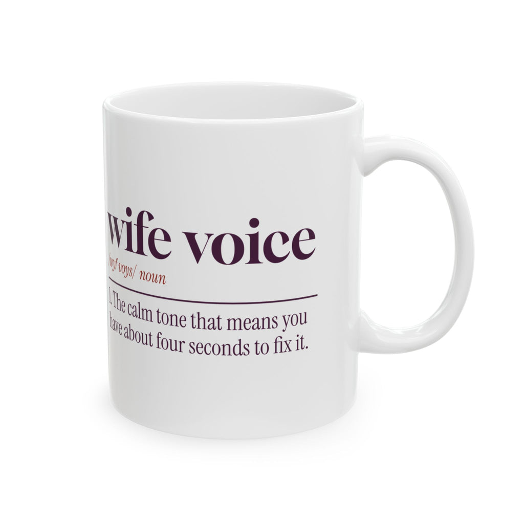 Funny Wife Coffee Mug Wife Voice Dictionary Definition