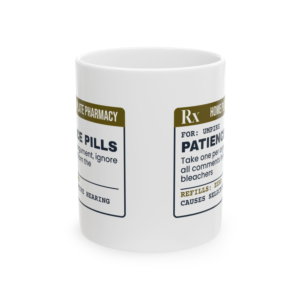 Umpire Patience Pills Coffee Mug For Softball