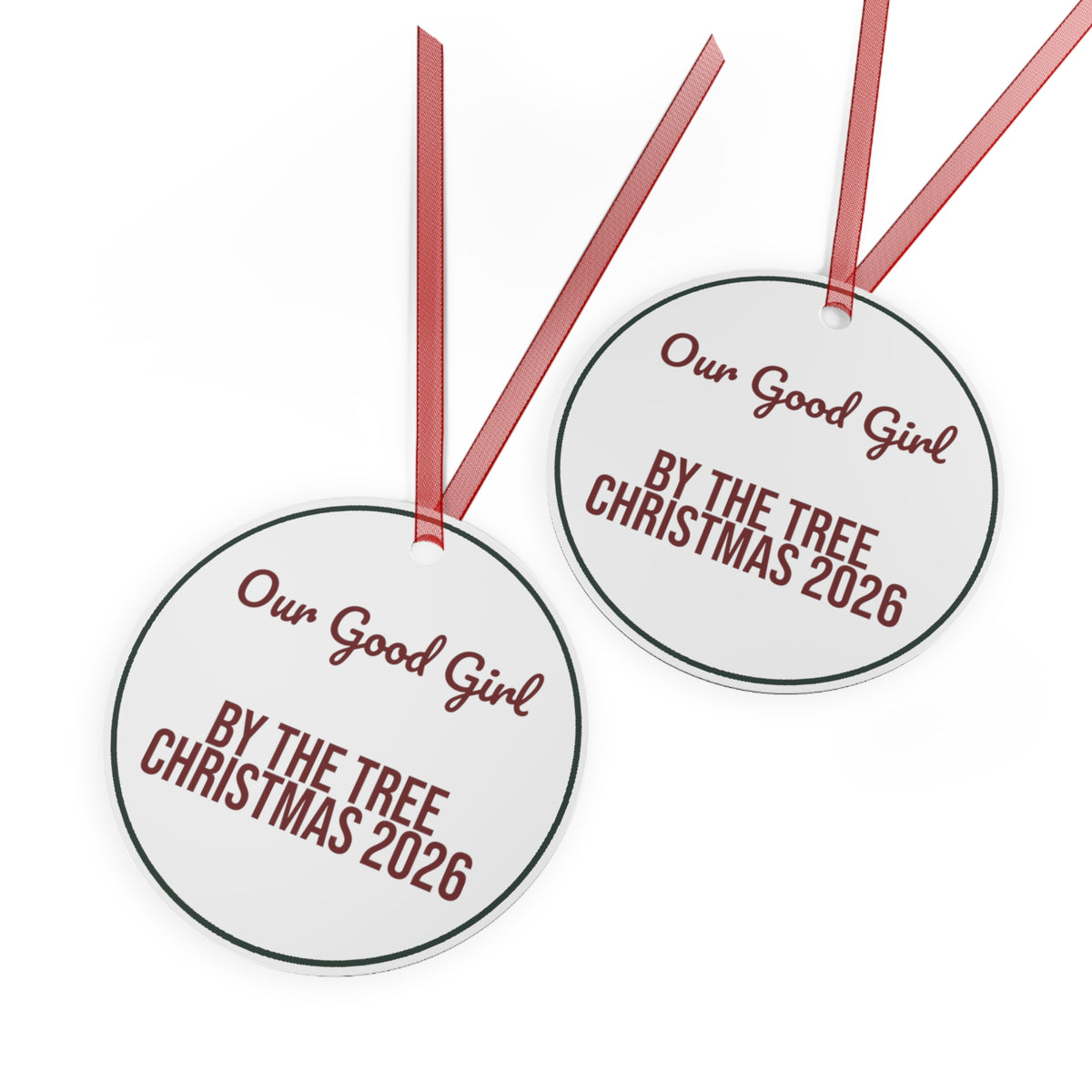 Dog Christmas Ornament 2026 Our Good Girl By The Tree Keepsake